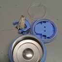 13.5oz Soup Thermo for Hot Food Kids Insulated Vacuum Food Jar with Buckle Lid,Wide Mouth Leakproof Stainless Steel Lunch Container with Spoon-Blue