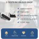 20 Pack 5 in 1 Lipid Test Strips for URIT PSF-30 Cholesterol Tester Meter, 20 Official Test Strips for Home Use