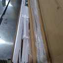 FREDBECK 36X84(Double 18x84) Bifold Door Frosted Glass Brown Sliding Closet Barn Doors with Hardware Kit Included, Water-Proof PVC Surface for Bedroom,Bathroom,Assembly Required