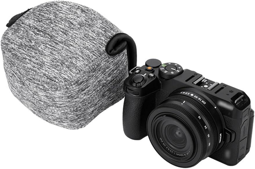 KIWIFOTOS Neoprene Compact Camera Sleeve for Sony ZV-E10 II +E PZ 16-50mm lens Fuji X-T50 + XC15-45mm lens Nikon Z50+16-50mm lens Travel Camera Case Pouch