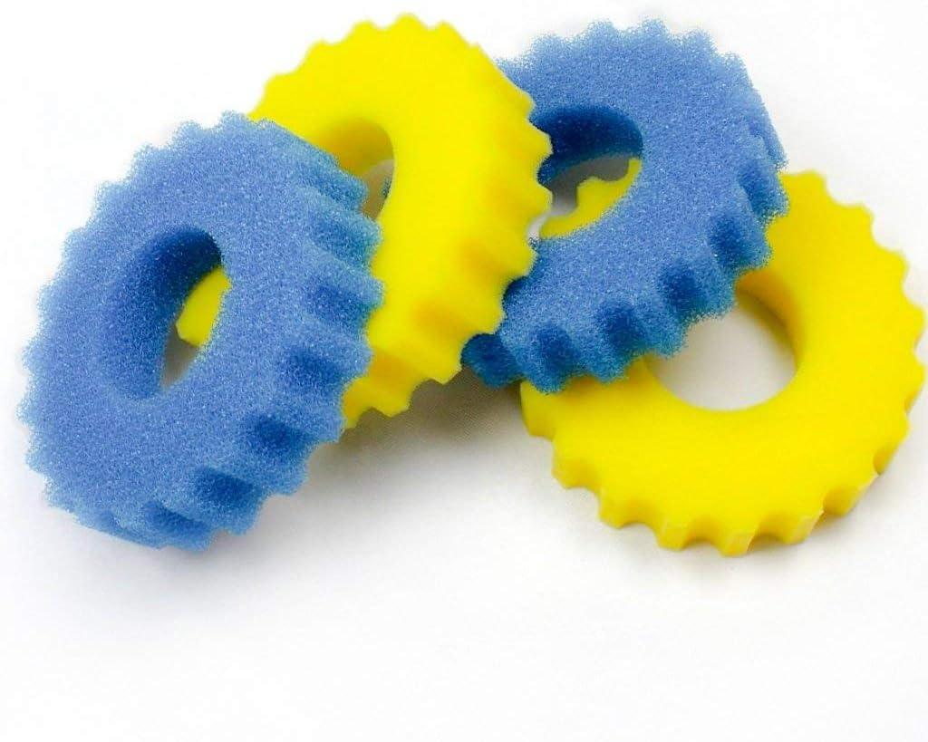 Replacement Foam Sponge, 4 Pieces in Total, Blue and Yellow, 9 inches