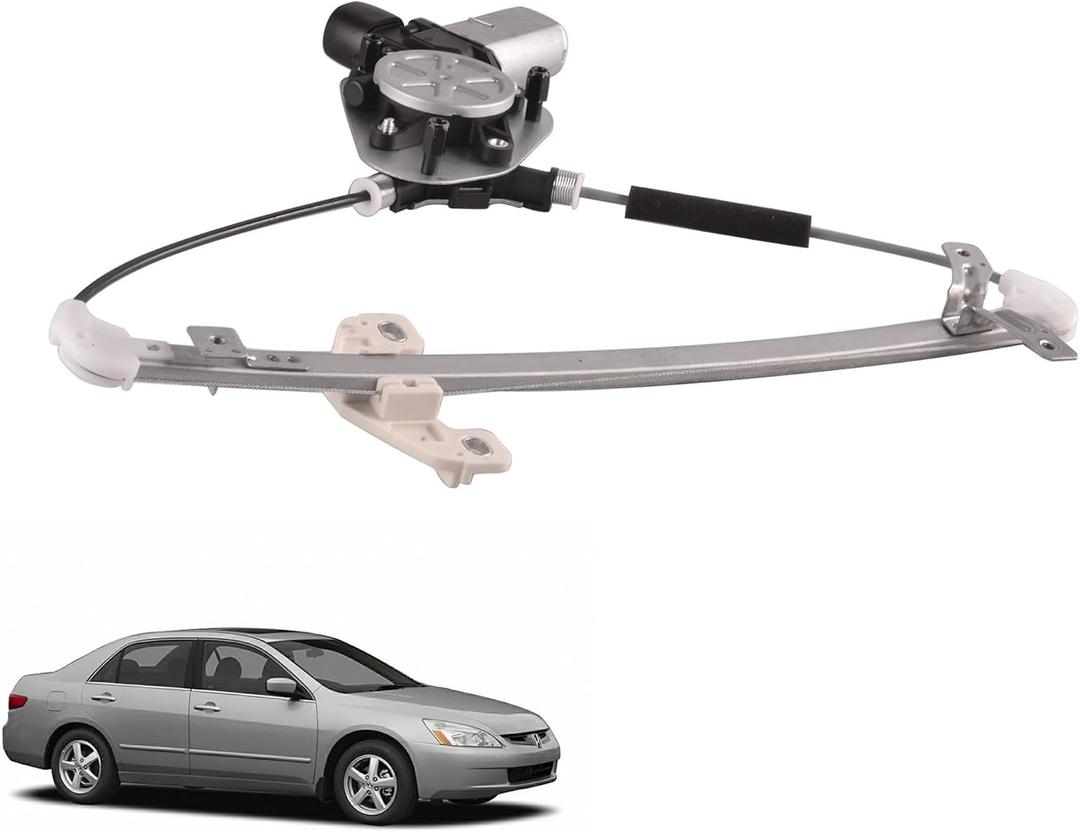 Rear Right Passenger Side Power Window Regulator with Motor Assembly Compatible for Honda Accord 2003-2007 Replacement 72710-SDA-A01, 72710-SDC-A01, 748-045
