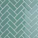 CRE8TIVE 4 Sheets Aqua Green Peel and Stick Backsplash Herringbone Peel and Stick Tile for Kitchen Backsplash Stick on Tile 12"x12" Waterproof Light Green Wall Tile for Bathroom Living Room Fireplace