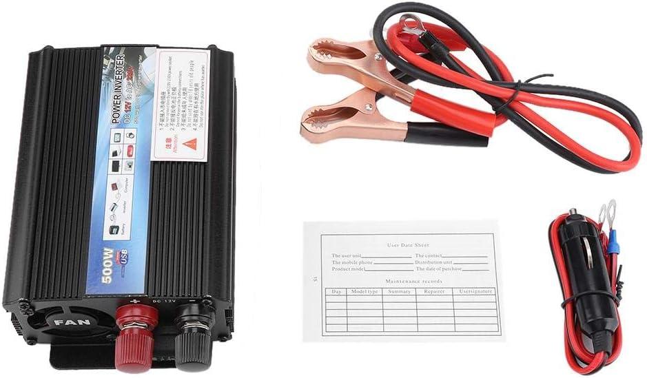 with Solar Panel 12 V,220V / 100V 500W Solar Inverter Converter, Inverter for HouseholdOutdoorsRoad Tripsetc(220V)