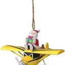 Downeast Concepts Santa on Float Plane Christmas Ornament