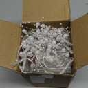 Waipfaru Christmas Garland with Lights,2Pcs Lighted Berry Garland, 13.1FT Christmas Tree Garland, Christmas Decorations Indoor for Home Outdoor Gate Table Fireplace New Year Decor, White