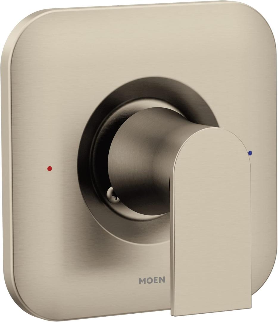 Moen Genta LX Brushed Nickel 1-Handle Posi-Temp Pressure Balancing Modern Valve Trim Kit, Valve Required, T2471BN