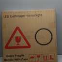 24" LED Bathroom Mirror Round Vanity Mirror, Anti-Fog, Dimmable, 3 Color Temperature, Memory Function Led Wall Mirror for Bathroom, Vanity, Shaving (Vertical/Horizontal) 