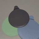 MR.SIGA Silicone Bathtub Stopper, Drain Stopper for Shower, Sink, 5.1" Diameter, 3 Pack (Green,Blue,Grey)