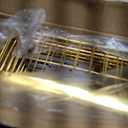 2 Tier Fruit Basket for Kitchen Counter with 2 Banana Hangers, Countertop Metal Fruit Bowl with Wooden Handle, Large Storage Stand for Vegetables, Snacks, Breads, Produce Storage  Gold