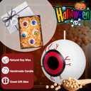 Nuanchu 20 Pcs Halloween Eyeball Candles Scary Round Eyeball Burning Candle Home Table Decor for Halloween Party Decorations