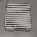 Farmhouse Ruffle Shower Curtain,Black Striped Patchwork,Coutry and Shabby Chic Style,72x72 in