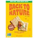 Back To Nature Crispy Wheat Crackers, Dairy Free, Non GMO, 6.5 Ounces (Pack Of 6), BB Date: 11/07/2025