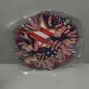 4th of July Front Door Wreath, USA 250th Anniversary Flag Wreath, 40cm (15.75in) Large Patriotic Door Hanging Decor for Independence Day & Patriotic Holiday Home Decoration