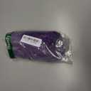 Sexy Open Front V Neck Ruffle Sheer Mesh Lace Wireless Babydoll Lingerie Dress with Thong 2 Piece (Medium, Purple White)