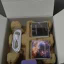 POCOCO Galaxy Star Projector for Bedroom with Replaceable Optical Film Discs, Home Planetarium Night Light Projector with High-Definition Soft Light for Relax, Study, and Meditate, Stress Relief Gifts (Black)