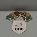 Lucky Duck Tassel High Chair Banner - Mallard Duck & Duckling 1st Birthday Party Decorations