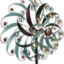 Stargarden Large Metal Wind Spinners for Outdoor, Metal Yard Art Wind Sculptures & Spinners for Yard and Garden Decorations (20x80 Inches)