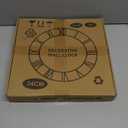 Large Wall Clocks,Silent,Non Ticking,Battery Operated Small Vintage Round Modern Wood Wall Clock for Living Room, Bedroom,Kitchen,Farmhouse,Office Decor-13.5 Inch(Black-Arabic Number)