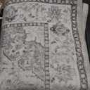 Hallway Washable Runner Rug - 3x10 Kitchen Rugs Entryway Rug Runner Vintage Soft Floor Mat Non Slip Indoor Farmhouse Carpet for Bathroom Living Room Bedroom (3 X 10, Beige)