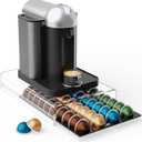 Storage Drawer for Nespresso Vertuo Coffee Pod Holder for Counter Acrylic Coffee Capsule Organizer - 40 Pods