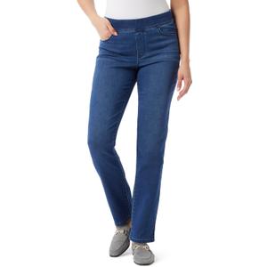 Gloria Vanderbilt Womens Amanda Pull on High Rise Jean Standard (X-Large, Metzen Whiskers)