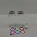 Mcupper 2 Pack Wide Mouth Mason Jars 64 oz, Half Gallon Mason Jars, Large Canning Jars with Lids and Bands for Canning & Storing, Labels & Brusher Included