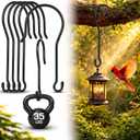 Therwen 4 Pcs 24" Heavy Duty Tree Hook 1/4" Steel Branch S Hook for Outdoor
