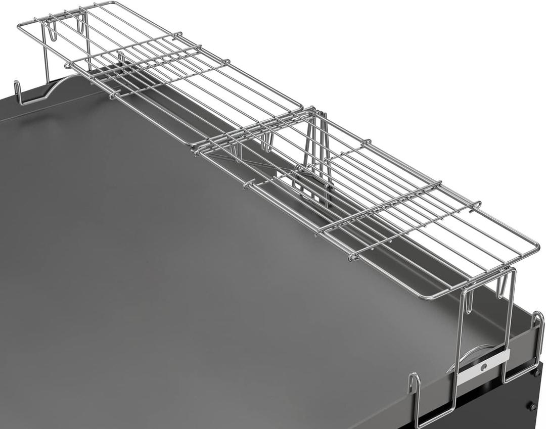 Adjustable Griddle Warming Rack for Blackstone 17 22 28 36 Inch Griddle, Universal BBQ Warmer Rack for Blackstone, Weber, Charbrail, Royal, Pit Boss, Camp Chef and Most Flattop Grills