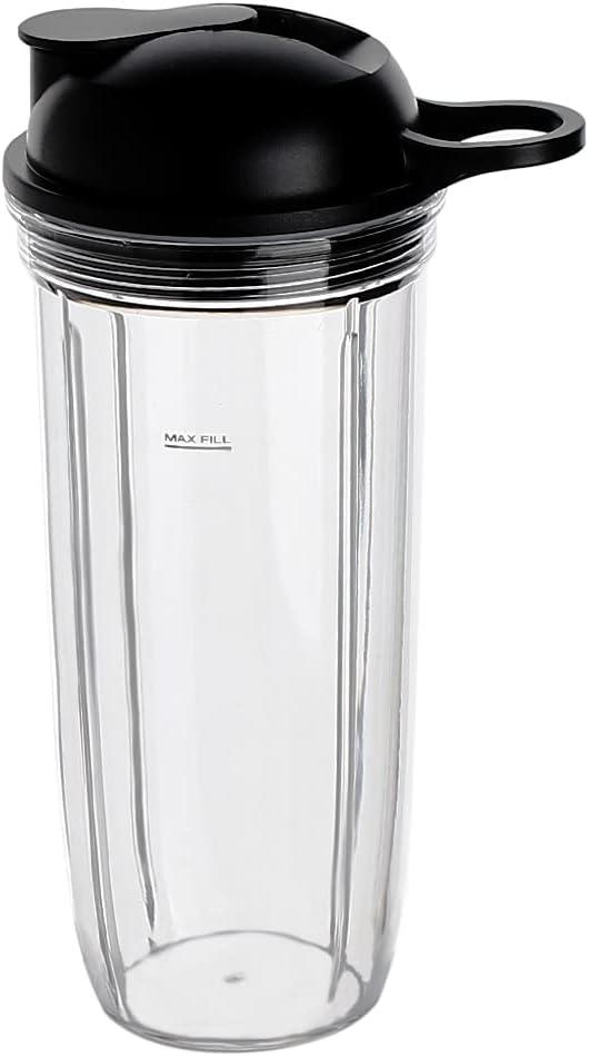 Replacement Parts cup with To-Go Lid Compatible with NutriBullet Blender Combo NutriBullet Pro 1000 and NutriBullet Select 2.0 (32oz)