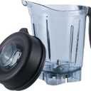 Blender Pitcher 64oz Low-Profile Compatible with Vitamix Container Jar Cup Replacement 750, 5200, 7500, E310, VM0103 & More