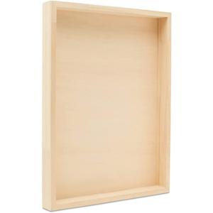 Wood Canvas 12 x 16 x 1-1/2-inch, Pack of 2 Wooden Sign Blanks with Frame, Wood Cradled Panels for Crafts & Home Decor, by Woodpeckers