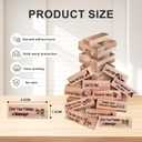 Lust Tower Game for Couples  Super Naughty Block Stacking Challenge, Date Night Game for Valentines, Fun Drinking & Tumbling Wooden Tower for Lovers (48pcs)