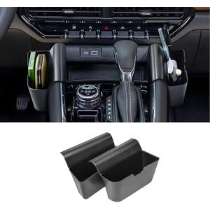 EDBETOS Center Console Shifter Organizer Compatible with 2023 2024 2025 Chevy Colorado/GMC Canyon Interior Accessories Gear Shift Storage Box Sunglasses Key Holder ABS Material Left & Right 2PCS/Set