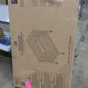 Dream On Me Full-Size 2-in-1 Folding Baby Crib in Steel Grey, GreenGuard Gold & JPMA, Portable, Patented Quick Folding System, Strong Wheels, 2 Adjustable Mattress Heights