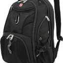 SWISSGEAR 1900 ScanSmart TSA Laptop Backpack Fits 17 Inch Laptop with RFID Protection and Tablet Pocket, Black, 19-Inch