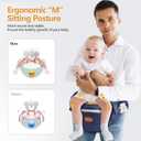 Hip Seat Baby Carrier, NASSBON Ergonomic Baby Hip Seat Carrier with Adjustable Waistband & Various Pockets for Newborns & Toddlers