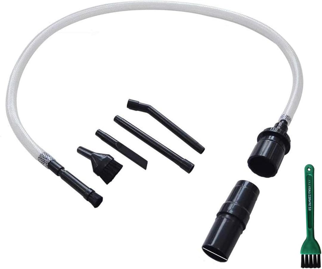 EZ SPARES Micro Cleaning Kit Vacuum Attachment Keyboard Crevice Cleaning Tool Brush Kit,Universal Vacuum Cleaner Attachment(7PCS)