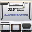 VIVO Large Height Adjustable Under Desk Keyboard Tray, C-clamp Mount System, 27(33 Including Clamps) x 11 inch Slide-Out Platform for Typing, Black, MOUNT-KB05HB, 27" Fixed Width
