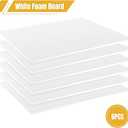 24" x 36" Foam Board, White, 1/4" Thick, 6 Pack