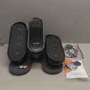 Under Desk Elliptical Machine, Electric Ellipse Leg Exerciser as Seen on Tv for Seniors with 12 Adjustable, Portable Quiet Elliptical Machine, Seated Pedal Exerciser with Remote Control (Gray)