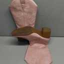 DREAM PAIRS Women's Square Toe Cowboy Mid Calf Western Boots (9, Pink-pu)