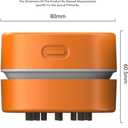 ODISTAR Desktop Vacuum cleaner,Mini table dust sweeper Energy Saving,High endurance up to 400 mins,Cordless&360 Rotatable Design for Cleaning Hairs,Crumbs,Computer Keyboard of gifts for kids (Orange)