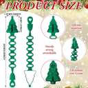24 Pcs Christmas Garland Decorative Hanger for Mantle Banister Ties Christmas Tree Garland Hold Adjustable Bendable Wreath Fireplace Stocking Holder for Xmas Stair Indoor (Green)