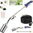 Propane Torch Weed Burner Kit,High Output with 12.5FT Hose,Heavy Duty Blow Torch Flamethrower with Long/Short Mode for Flame Weeding,Roofing,Ice Melting,Road Marking,BBQ(32.5")