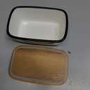 Butter Dish Ceramic Cheese Organiser with Lid for Kitchen and Dining Room