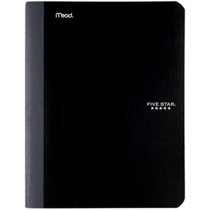 Five Star Composition Book, Notebook, College Ruled Paper, 100 Sheets, 9-1/2 x 7-1/2, Color Selected For You, 1 Count (09120)