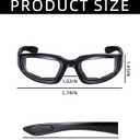 4 Pair Motorcycle Glasses Riding Glasses UV Protection Windproof And Dustproof Motorcycle Foam Cushion Goggles