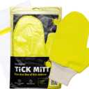 TiCK MiTT Yellow Tick Removal Glove for Humans & Pets - Safely Remove Ticks Effortlessly, Chemical-Free, Durable, Portable Tick Management Tool for Outdoor Adventures & Everyday Use, One Size