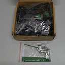 Geosar 36 Pieces Glitter Christmas Poinsettia Artificial Xmas Flower Ornaments Flowers Decorations with Clips and Stem Glitter Poinsettia Christmas Tree Ornaments for Xmas Wedding (Black)